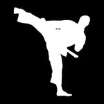 Taekwondo Karate Reflective Vinyl Car Decorative Accessories