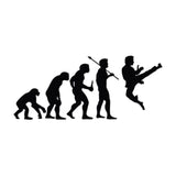 Human Evolution Taekwondo Car Stickers