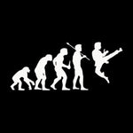 Human Evolution Taekwondo Car Stickers