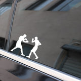 Martial Arts Sports Car Stickers Silhouette